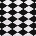 LULANDO Kocyk MINKY, szary/ czarno-białe romby, 100 x140 cm