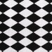LULANDO Kocyk MINKY,	szary/ czarno-białe romby, 80x100 cm