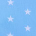 LULANDO Komplet pościeli, Białe Gwiazdki na Niebieskim Tle / Szare Chmurki na Białym Tle, 100x135 + 40x60 cm