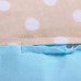 LULANDO Poduszka rogal dla kobiet w ciąży typu C, Niebieski / Beżowe grochy