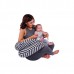 LULANDO Poduszka rogal dla kobiet w ciąży typu C, Romby Biało-Czarne, 130x60 cm