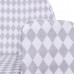 LULANDO Sofa Classic, Romby Szaro-Białe