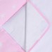 Lulando Mata na przewijak, Gwiazdki białe na różowym,  75x80 cm